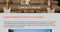 Desktop Screenshot of lidgettmusic.com